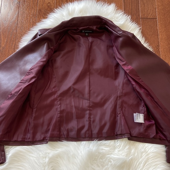 INC Women's Faux-Leather Jacket SZ Medium - Picture 12 of 12